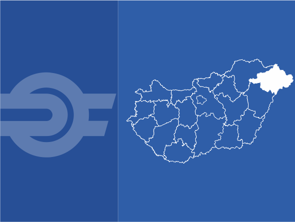 Szabolcs-Szatmár-Bereg megye - Kattintásra új lapon nagy méretű SVG kép nyílik meg - A térkép szöveges leirata nem leképezhető. Kérjük, kérdésével telefonon keressen minket: +36 1 3 49 49 49